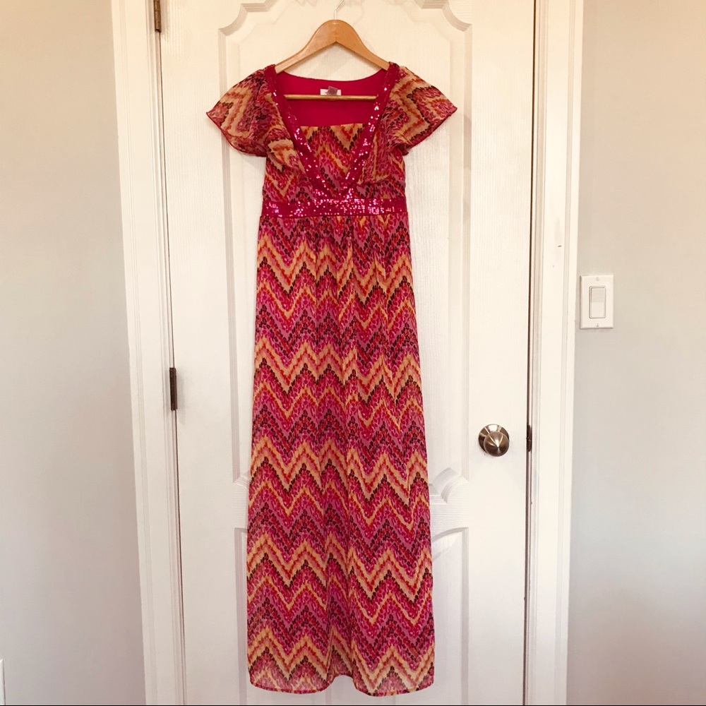 Justice Girl’s Leopard Print Maxi Dress